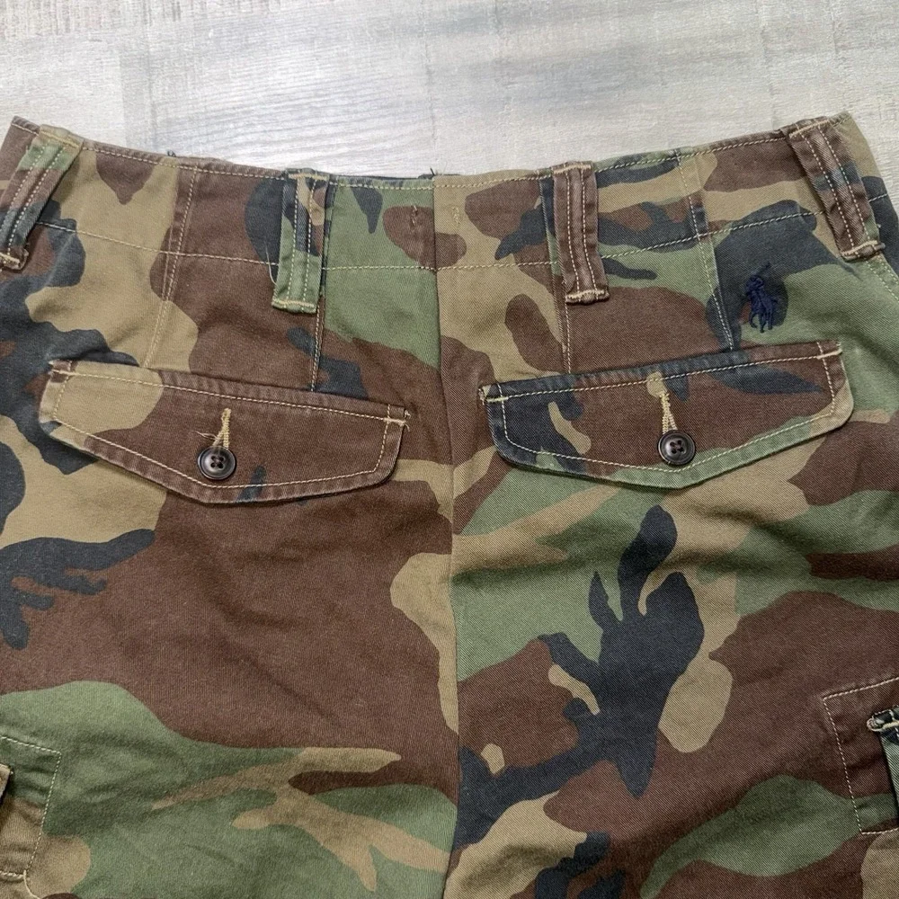 Polo Ralph Lauren Camo Cargo Shorts Mens 31 Fit Utility Preppy Relaxed Fit